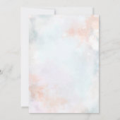 Wasserfarbe Niedlich Dragon Baby Dusche Party Einladung (Rückseite)