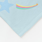 Wasserfarbe niedlich Einhorn Regenbogensterne Must Fleecedecke (Ecke)