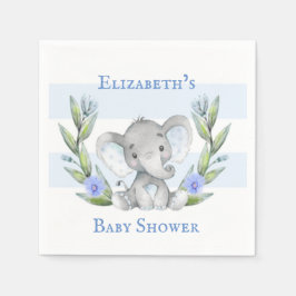 Wasserfarbe Niedlich Elephant Boy Baby Dusche Serviette