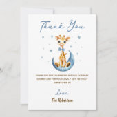 Wasserfarbe Niedlich Giraffe Kinderdusche Es ist e Dankeskarte (Vorderseite)