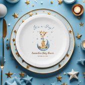 Wasserfarbe Niedlich Giraffe Kinderdusche Es ist e Pappteller