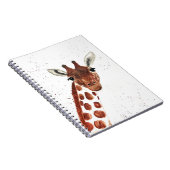Wasserfarbe Niedlich Giraffe Tier Safari Dschungel Notizblock (Rechte Seite)