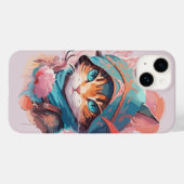 Wasserfarbe Niedlich Hooded Ninja Cat Case-Mate iPhone Hülle (Rückseite (Horizontal))