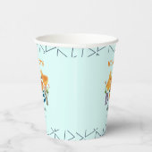 Wasserfarbe Niedlich kleine Hühnerfamilie Kinderdu Pappbecher (Rechts)