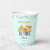 Wasserfarbe Niedlich kleine Hühnerfamilie Kinderdu Pappbecher (Vorderseite)