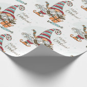 Wasserfarbe Niedlich Kleine Merry Christmas Elf Gn Geschenkpapier (Ecke)