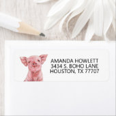 Wasserfarbe Niedlich Kleine Rücksendeadresse (Insitu)