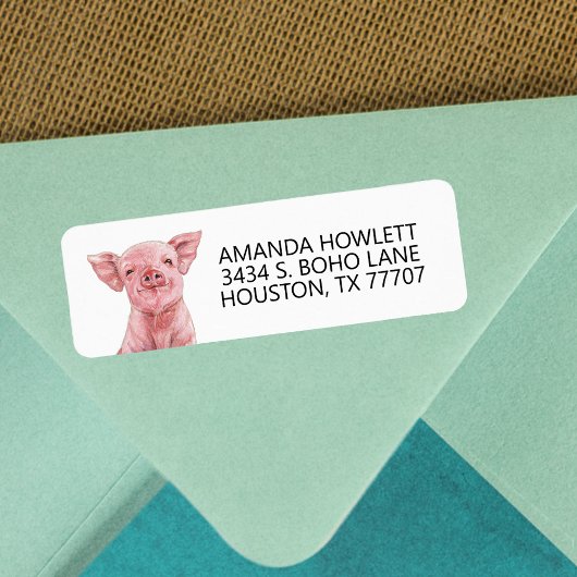 Wasserfarbe Niedlich Kleine Rücksendeadresse