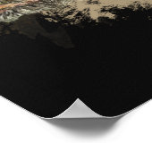 Wasserfarbe Niedlich Kleiner Chipmunk Tierwelt Poster (Ecke)