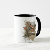 Wasserfarbe Niedlich Kleiner Chipmunk Tierwelt Tasse (VorderseiteRechts)