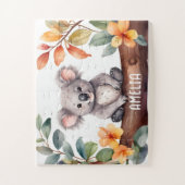 Wasserfarbe Niedlich Koala Personalisiert Puzzle (Vertikal)