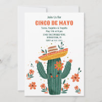 Wasserfarbe Niedlich mexikanischer Kaktus Cinco de