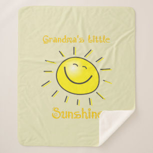 Wasserfarbe Niedlich Oma Kleiner Sonnenschein Sherpadecke