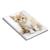 WASSERFARBE NIEDLICH ORANGE TABBY KITTEN NOTIZBLOCK (Rechte Seite)