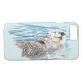 Wasserfarbe Niedlich Otter Tierart Case-Mate iPhone Hülle (Rückseite (Horizontal))