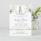 Wasserfarbe Niedlich Peter Rabbit Boy Christeni Einladung (Stehend Vorderseite)