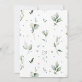 Wasserfarbe Niedlich Peter Rabbit Boy Christeni Einladung (Rückseite)