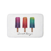 Wasserfarbe Niedlich Popsim Eis Cremes Badematte (Vorderseite)