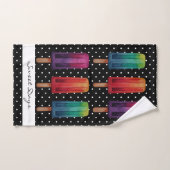 Wasserfarbe Niedlich Popsim Eis Cremes Badhandtuch Set (Handtuch)