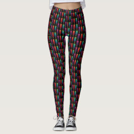 Wasserfarbe Niedlich Popsim Eis Cremes Leggings