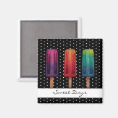 Wasserfarbe Niedlich Popsim Eis Cremes Magnet (Vorderseite/Rückseite)