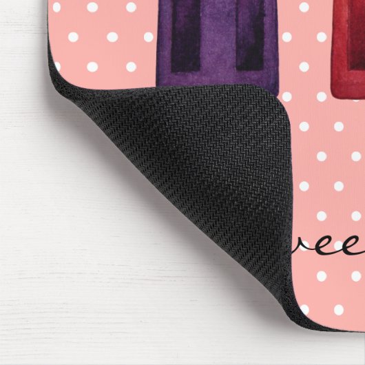 Wasserfarbe Niedlich Popsim Eis Cremes Mousepad (Ecke)