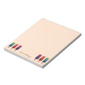 Wasserfarbe Niedlich Popsim Eis Cremes Notizblock (Rotiert)