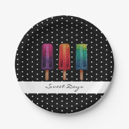 Wasserfarbe Niedlich Popsim Eis Cremes Pappteller