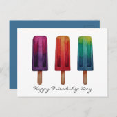 Wasserfarbe Niedlich Popsim Eis Cremes Postkarte (Vorne/Hinten)