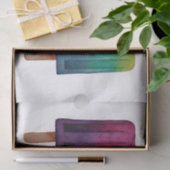 Wasserfarbe Niedlich Popsim Eis Cremes Seidenpapier (Geschenk)