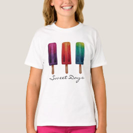 Wasserfarbe Niedlich Popsim Eis Cremes T-Shirt