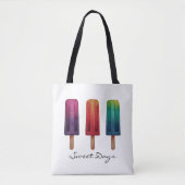 Wasserfarbe Niedlich Popsim Eis Cremes Tasche (Vorderseite)