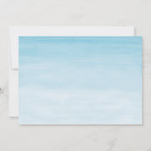 Wasserfarbe Niedlich Safari Jungle Baby Dusche Einladung (Rückseite)