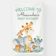 Wasserfarbe Niedlich Safari Jungle Babydusche