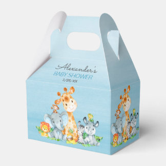 Wasserfarbe Niedlich Safari Jungle Girl Babydusche Geschenkschachtel