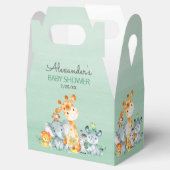 Wasserfarbe Niedlich Safari Jungle Girl Babydusche Geschenkschachtel (Geöffnet)