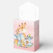 Wasserfarbe Niedlich Safari Jungle Girl Babydusche Geschenkschachtel (Geöffnet)