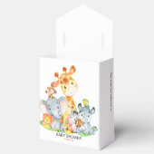 Wasserfarbe Niedlich Safari Jungle Girl Babydusche Geschenkschachtel (Geöffnet)