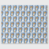 Wasserfarbe Niedlich Schöne Katzen Sammlung Geschenkpapier (Flach)
