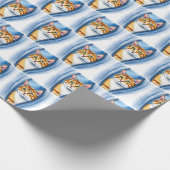Wasserfarbe Niedlich Schöne Katzen Sammlung Geschenkpapier (Ecke)