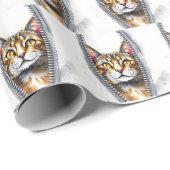Wasserfarbe Niedlich Schöne moderne Katze Sammlung Geschenkpapier (Rolleneckpunkt)