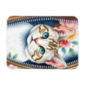 Wasserfarbe Niedlich Schöne, trendy Cat Collection Magnet (Horizontal)