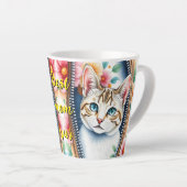 Wasserfarbe Niedlich Schöne, trendy Cat Collection Milchtasse (Rechte Ecke)