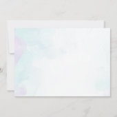 Wasserfarbe Niedliche Katze Geburtstag Danke Karte (Rückseite)