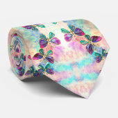 Wasserfarbe - Niedliche Schmetterlinge Krawatte (Gerollt)