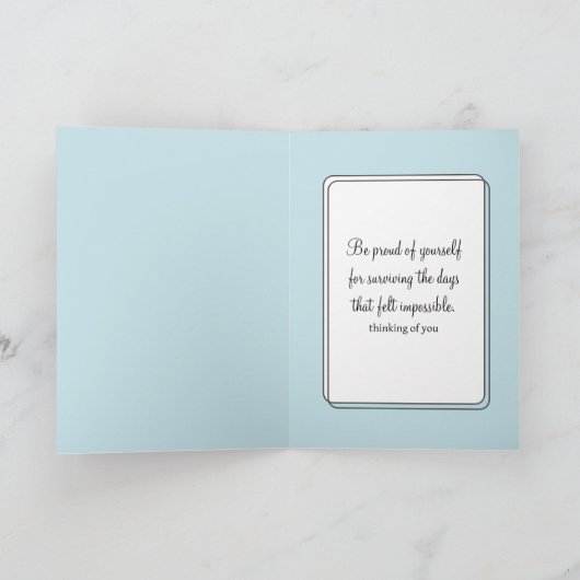 Wasserfarbe Niedliche Spitze Sukkulent Karte (Innenseite)