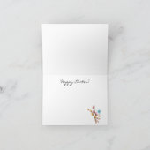 Wasserfarbe Niedliche Whimsical Ostergrusskarte Karte (Innenseite)