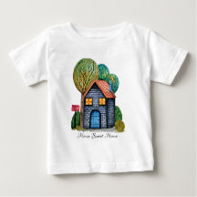 Wasserfarbe Niedliche Zuhause Sweet Zuhause Art