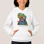 Wasserfarbe Niedliche Zuhause Sweet Zuhause Art Hoodie (Vorderseite)