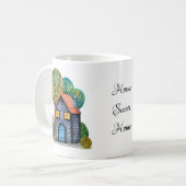 Wasserfarbe Niedliche Zuhause Sweet Zuhause Art Kaffeetasse (Vorderseite Links)